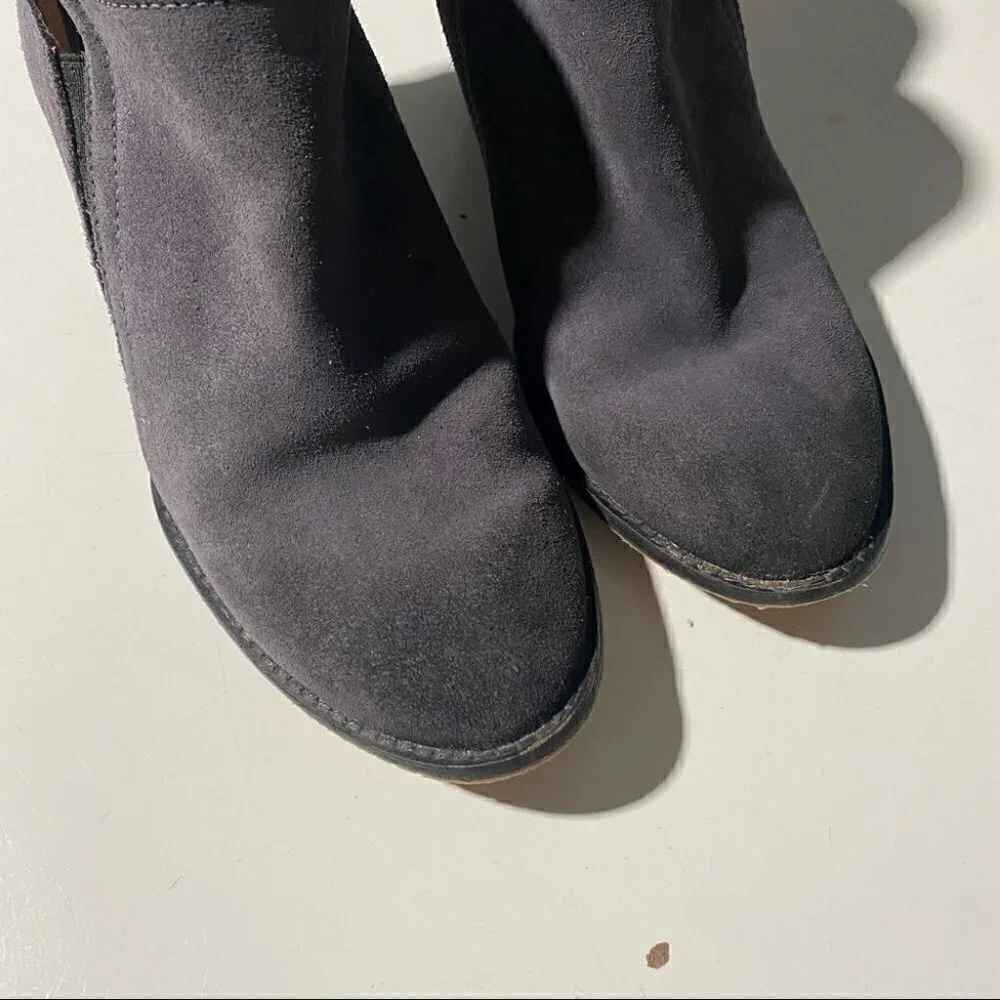Jeffrey Campbell Rosalee Blue Suede Ankle Booties